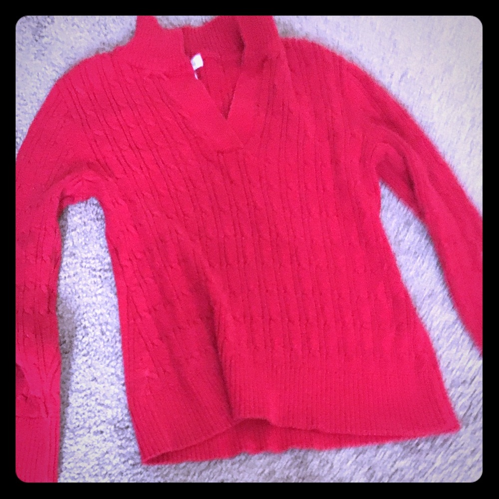 Cable knit sweater